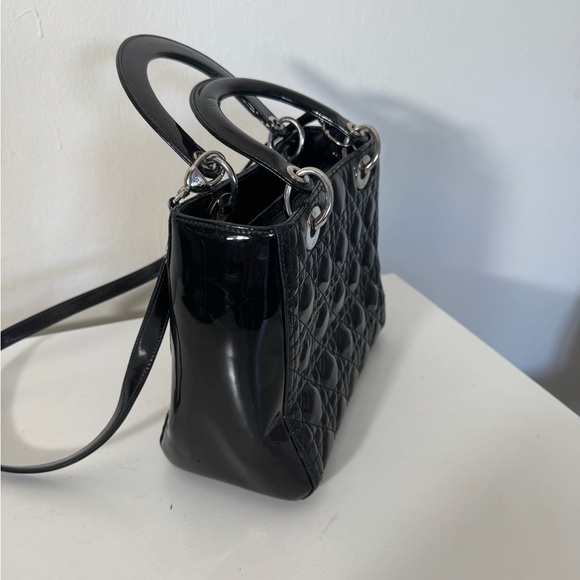 Christian Dior Lady Dior Medium patent bag authentic - Picture 6 of 12
